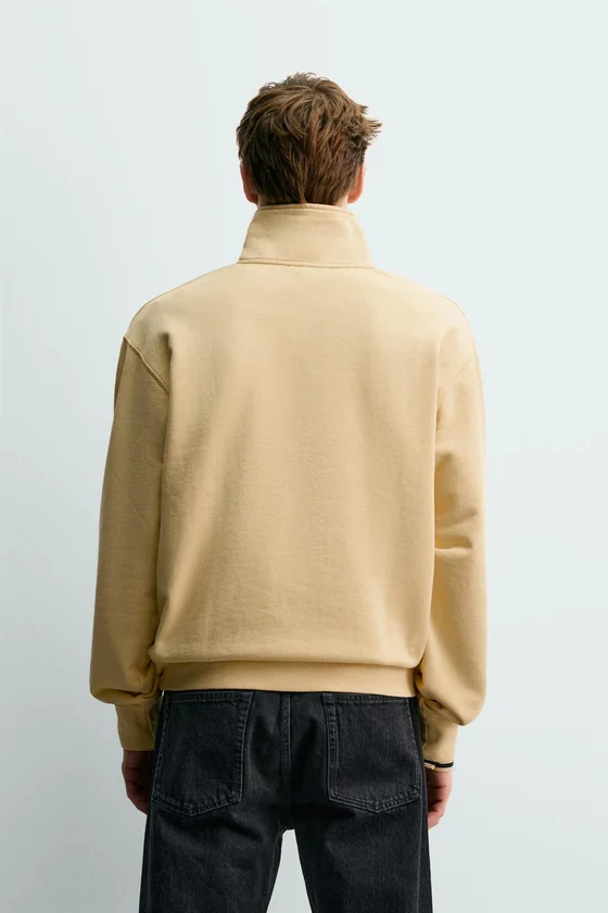 ТОЛСТОВКА С ВОРОТНИКОМ НА МОЛНИИ И ЛЕНТОЙ Zara «Aaron Levine»