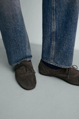 Кожаные туфли-дерби с подошвой VIBRAM® AARON LEVINE X ZARA- Заказать в России