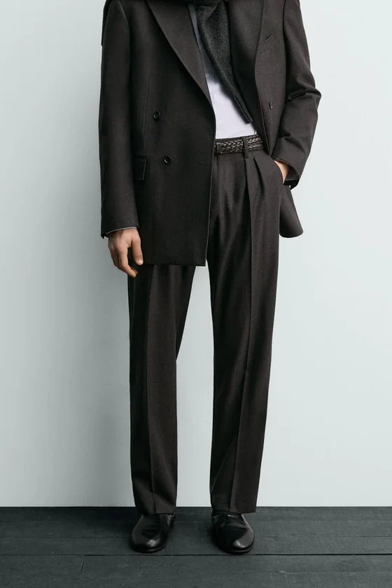 КОСТЮМНЫЕ БРЮКИ ИЗ ШЕРСТИ Zara «Aaron Levine»