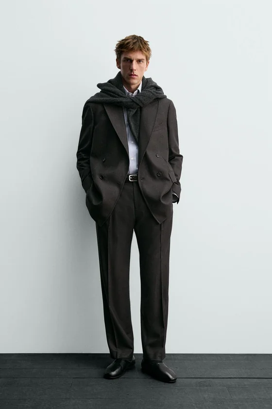 КОСТЮМНЫЕ БРЮКИ ИЗ ШЕРСТИ Zara «Aaron Levine»