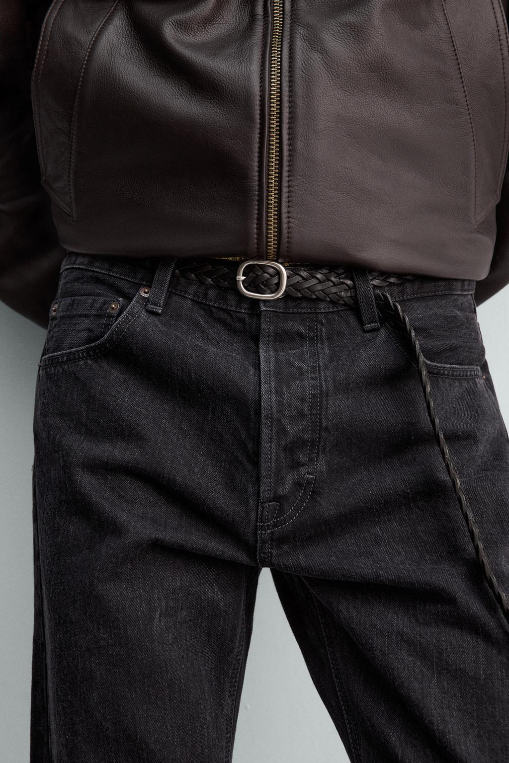 КОЖАНЫЙ ПЛЕТЕНЫЙ РЕМЕНЬ AARON LEVINE X ZARA