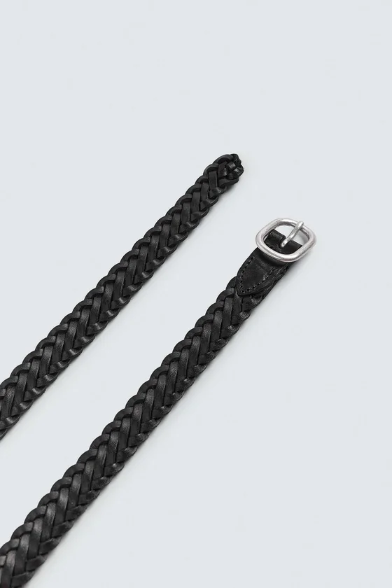КОЖАНЫЙ ПЛЕТЕНЫЙ РЕМЕНЬ Zara «Aaron Levine»
