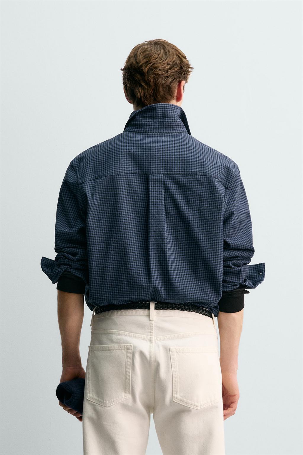 ФЛАНЕЛЕВАЯ РУБАШКА В КЛЕТКУ AARON LEVINE X ZARA