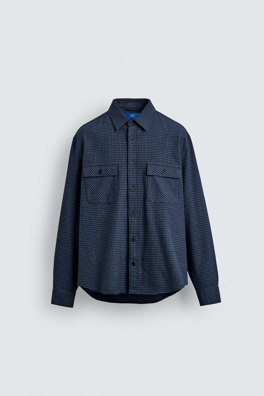 ФЛАНЕЛЕВАЯ РУБАШКА В КЛЕТКУ AARON LEVINE X ZARA