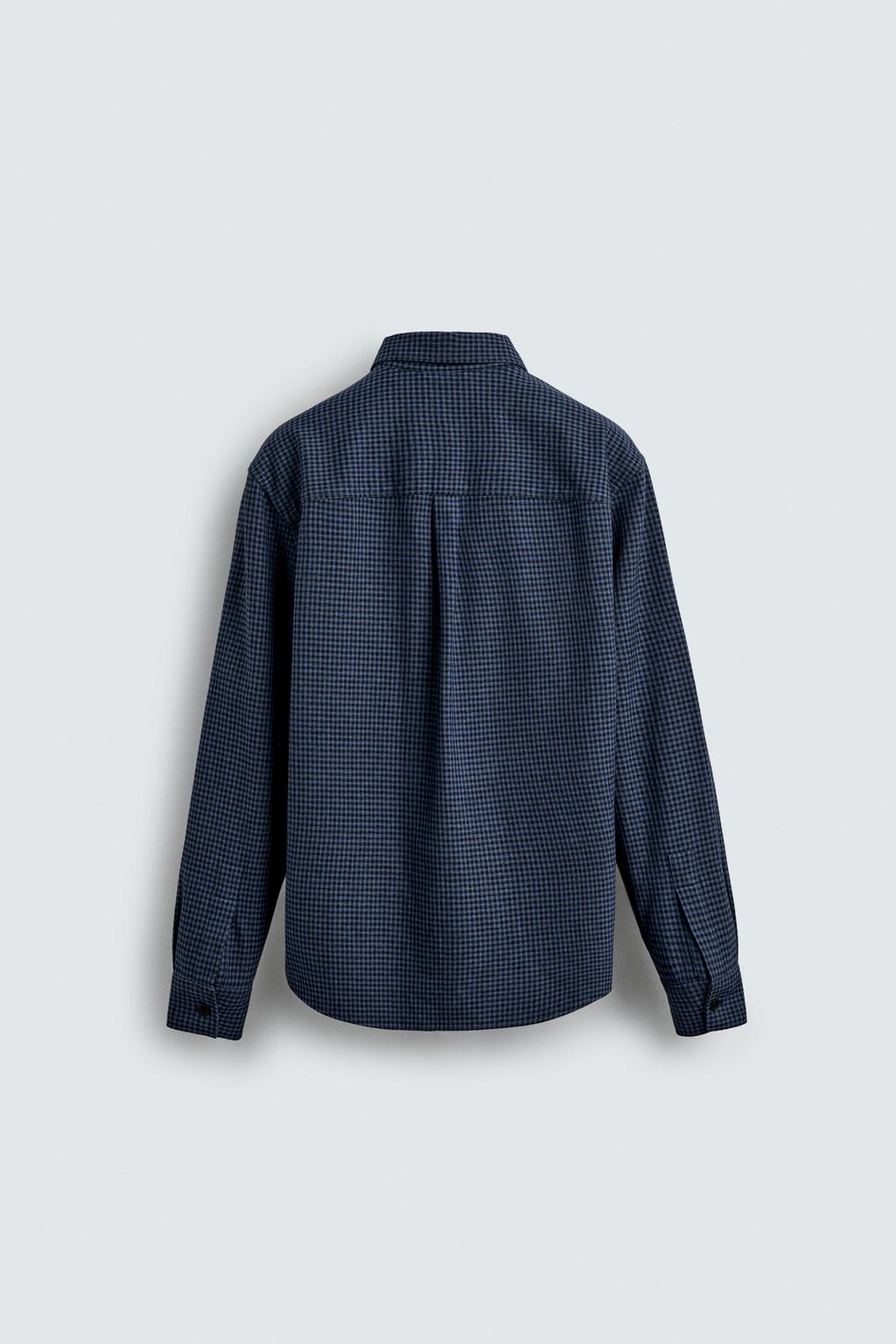 ФЛАНЕЛЕВАЯ РУБАШКА В КЛЕТКУ AARON LEVINE X ZARA