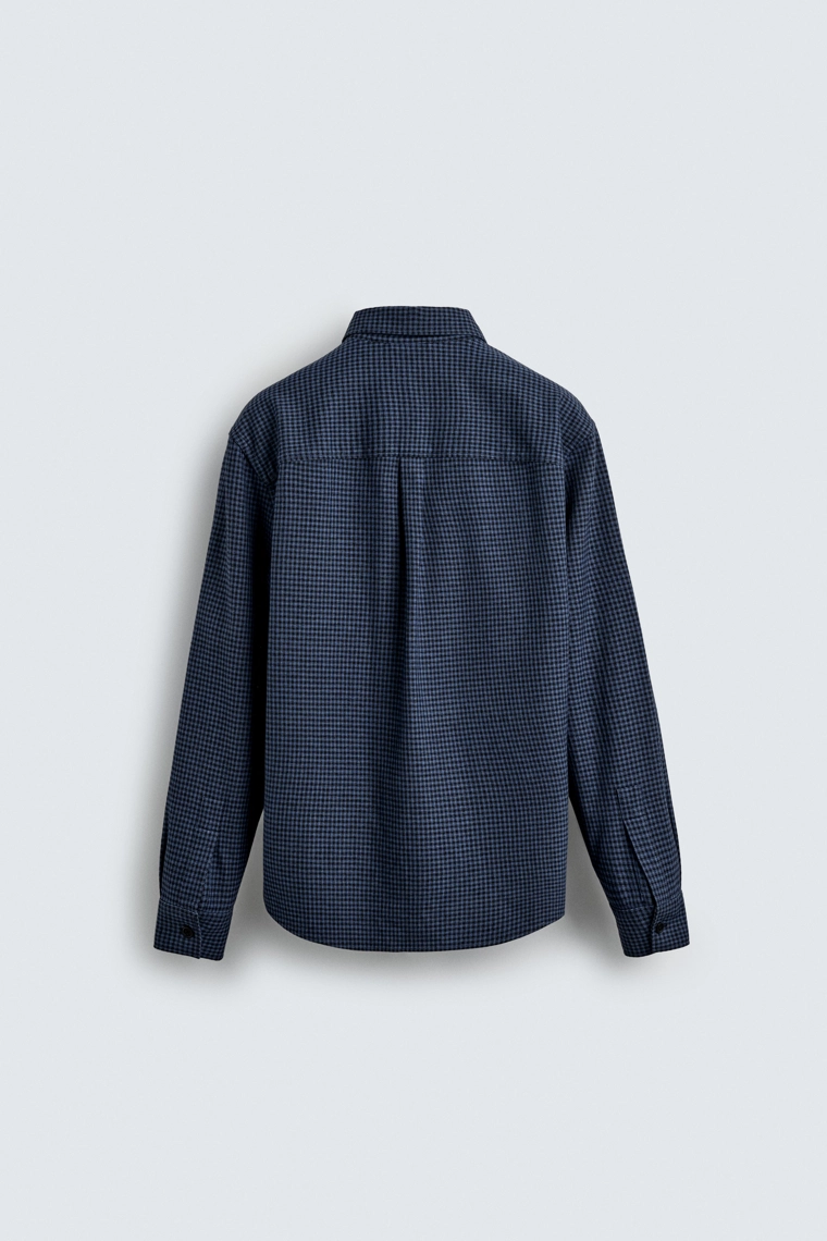 Рубашка в клетку aaron levine x zara из фланели