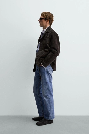 Куртка-рубашка из замши AARON LEVINE X ZARA- Заказать в России