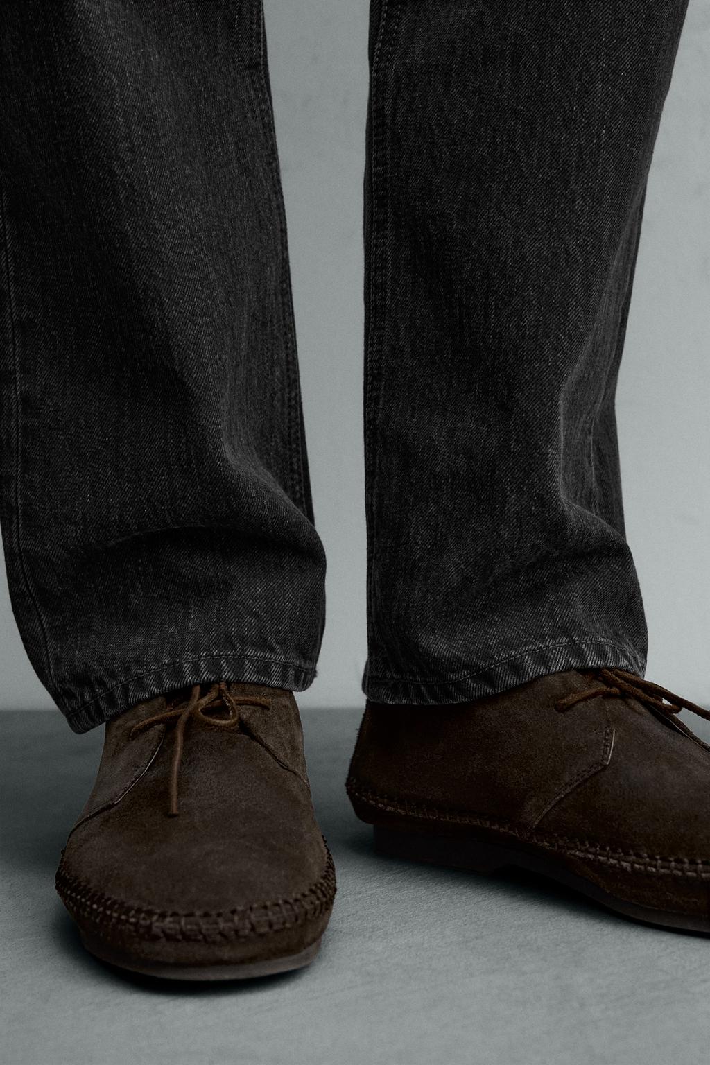 КОЖАНЫЕ ТУФЛИ-ДЕРБИ С ПОДОШВОЙ VIBRAM® AARON LEVINE X ZARA