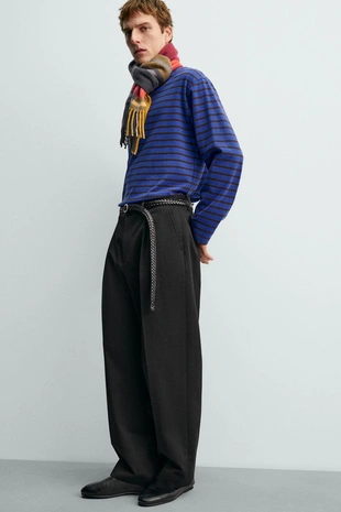 Жаккардовая футболка в полоску AARON LEVINE X ZARA- Заказать в России