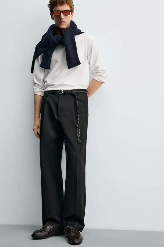 ФУТБОЛКА С ДЛИННЫМИ РУКАВАМИ И НАГРУДНЫМ КАРМАНОМ Zara «Aaron Levine»