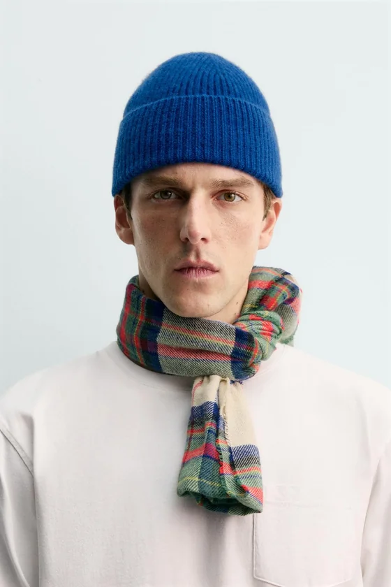 ШАПКА БИНИ ИЗ 100% КАШЕМИРА Zara «Aaron Levine»