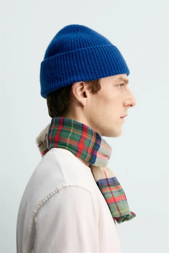 ШАПКА БИНИ ИЗ 100% КАШЕМИРА Zara «Aaron Levine»