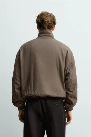 Стеганая куртка из 100% шерсти AARON LEVINE X ZARA- Заказать в России