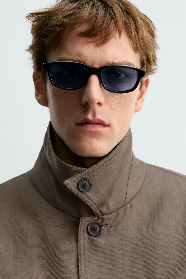 Укороченный жакет из шерсти aaron levine x zara