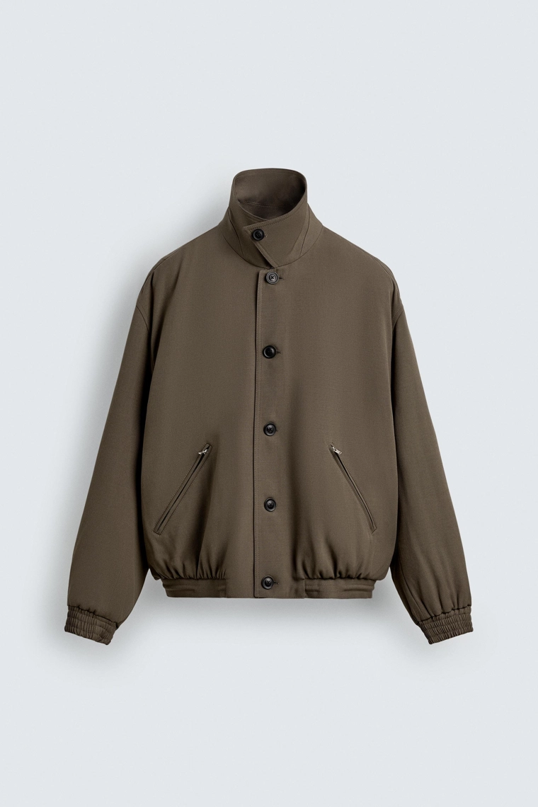 Укороченный жакет из шерсти aaron levine x zara