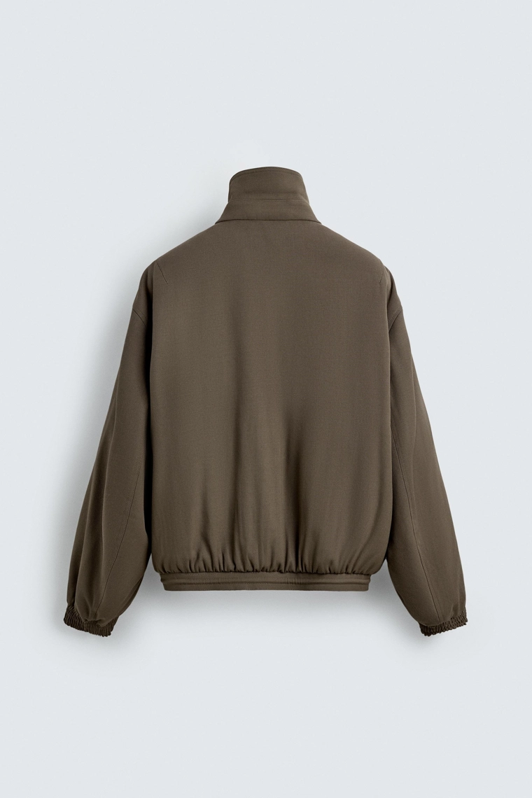 Укороченный жакет из шерсти aaron levine x zara