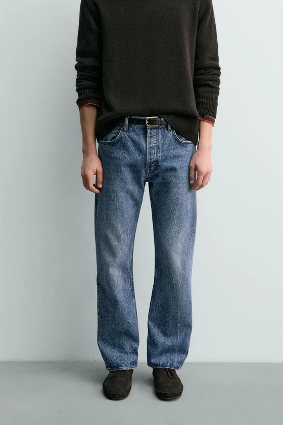 ДЖИНСЫ ПРЯМОГО КРОЯ  Zara «Aaron Levine»