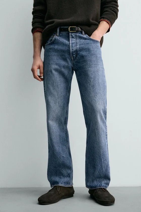 ДЖИНСЫ ПРЯМОГО КРОЯ  Zara «Aaron Levine»