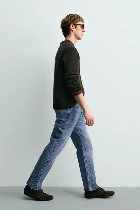 ДЖИНСЫ ПРЯМОГО КРОЯ  Zara «Aaron Levine»