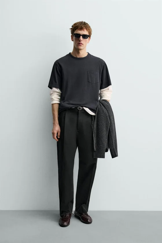 ФУТБОЛКА С КАРМАНОМ Zara «Aaron Levine»