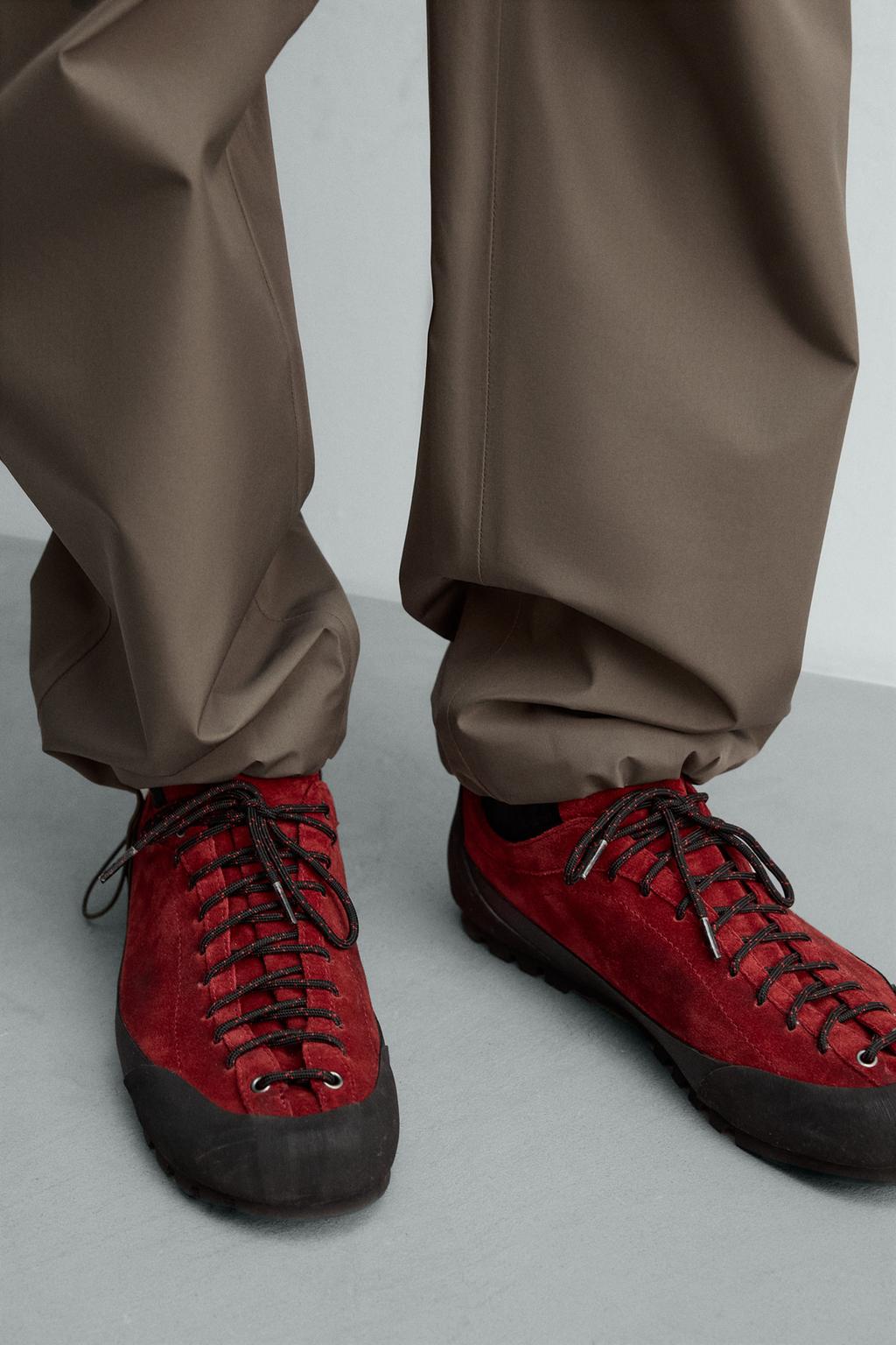 КРОССОВКИ КОЖАНЫЕ С ПОДОШВОЙ VIBRAM® AARON LEVINE X ZARA