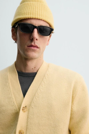 Шапка бини из 100% кашемира AARON LEVINE X ZARA