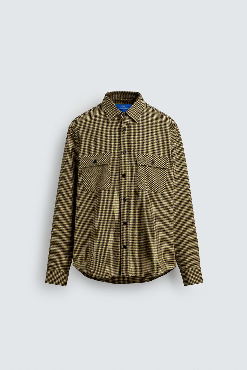 ФЛАНЕЛЕВАЯ РУБАШКА В КЛЕТКУ AARON LEVINE X ZARA