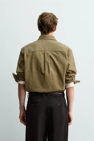 Фланелевая рубашка в клетку AARON LEVINE X ZARA- Заказать в России