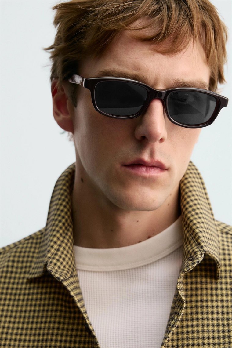 Рубашка клетчатая из фланели aaron levine x zara