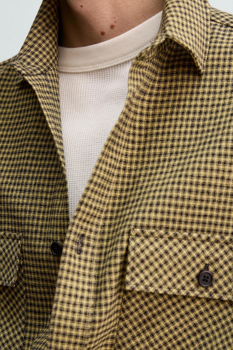 Рубашка клетчатая из фланели aaron levine x zara