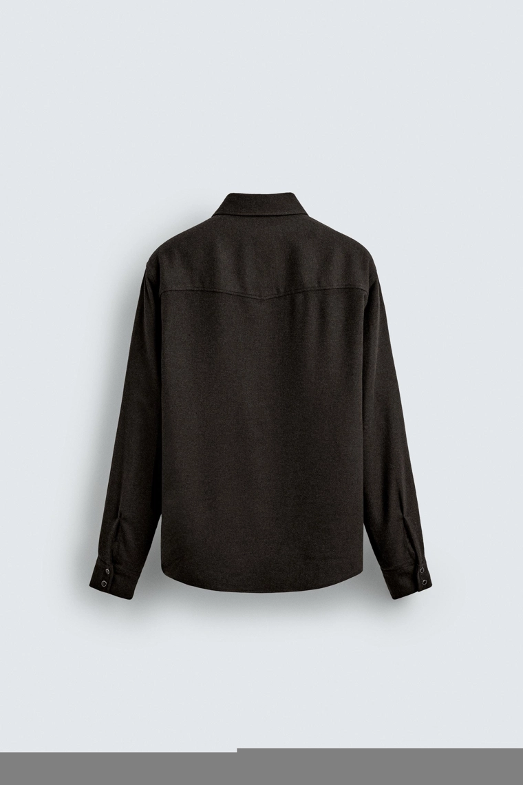 Рубашка western с шерстью aaron levine x zara