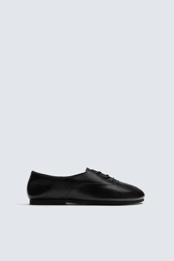 КОЖАНЫЕ ТУФЛИ-ДЕРБИ С ПОДОШВОЙ Vibram® Zara «Aaron Levine»