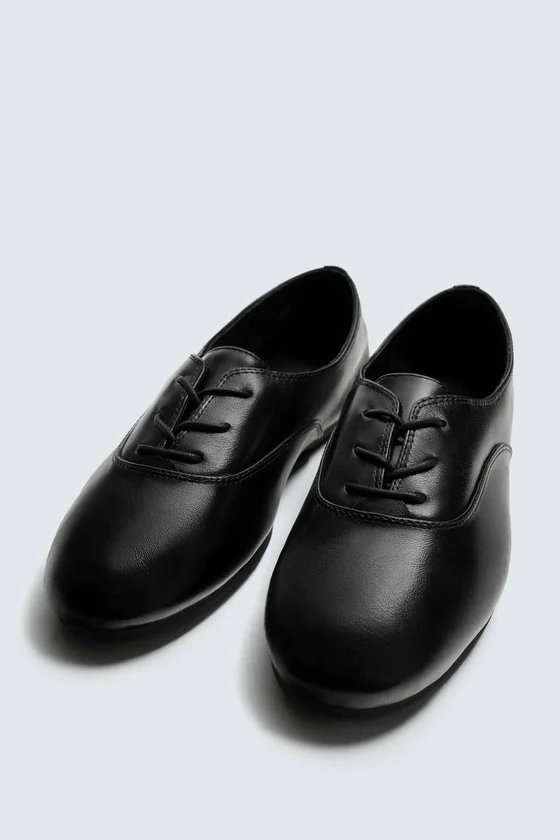 КОЖАНЫЕ ТУФЛИ-ДЕРБИ С ПОДОШВОЙ Vibram® Zara «Aaron Levine»