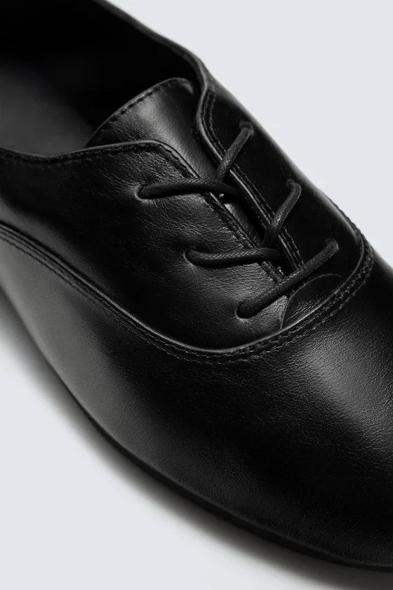 КОЖАНЫЕ ТУФЛИ-ДЕРБИ С ПОДОШВОЙ Vibram® Zara «Aaron Levine»