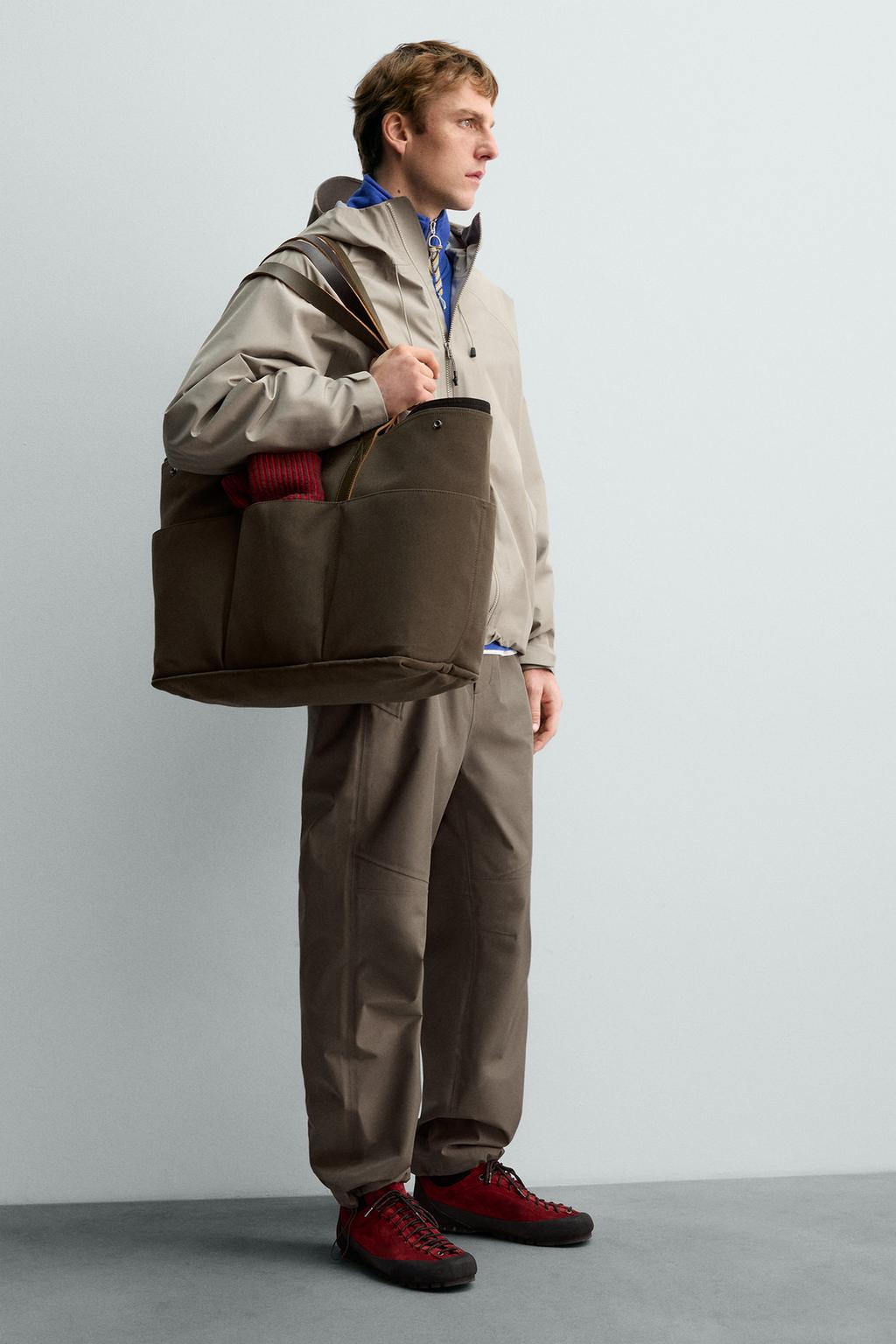 ШОПЕР С КОЖАНЫМИ ДЕТАЛЯМИ AARON LEVINE X ZARA