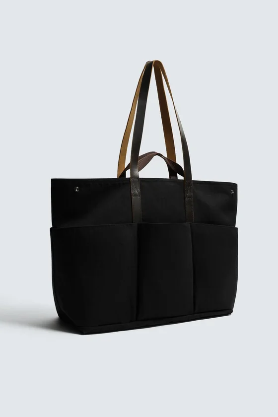 ШОПЕР С КОЖАНЫМИ ДЕТАЛЯМИ Zara «Aaron Levine»