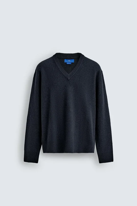 ШЕРСТЯНОЙ СВИТЕР С V-ОБРАЗНЫМ ВЫРЕЗОМ Zara «Aaron Levine»