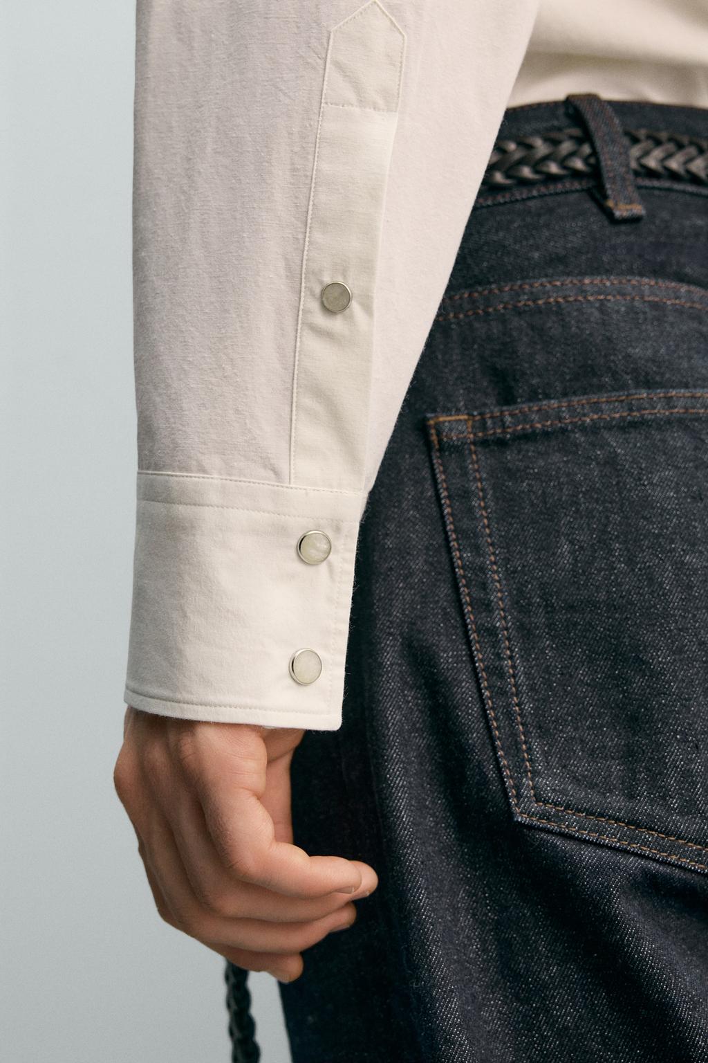 РУБАШКА В КОВБОЙСКОМ СТИЛЕ AARON LEVINE X ZARA