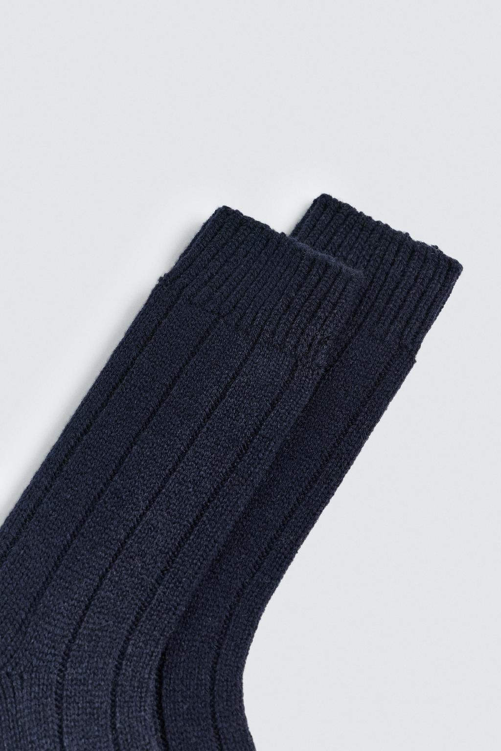 НОСКИ В РУБЧИК ИЗ СМЕСОВОЙ ШЕРСТИ AARON LEVINE X ZARA