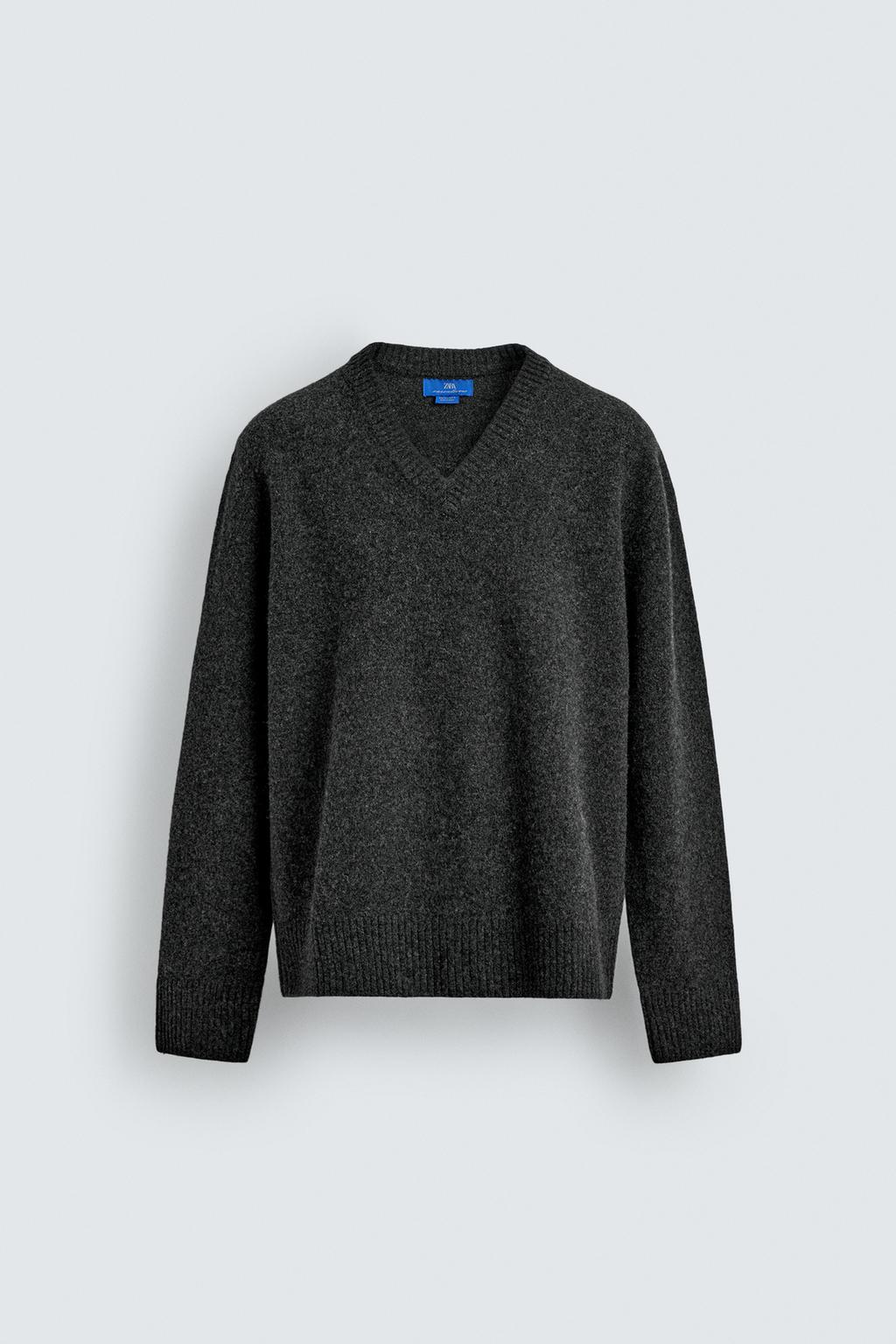 ШЕРСТЯНОЙ СВИТЕР С V-ОБРАЗНЫМ ВЫРЕЗОМ AARON LEVINE X ZARA