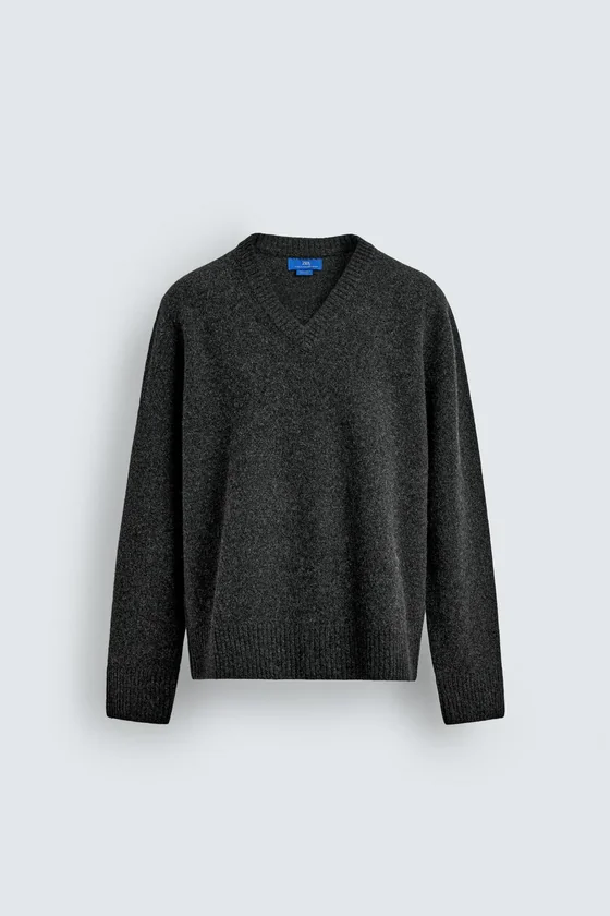 ШЕРСТЯНОЙ СВИТЕР С V-ОБРАЗНЫМ ВЫРЕЗОМ Zara «Aaron Levine»