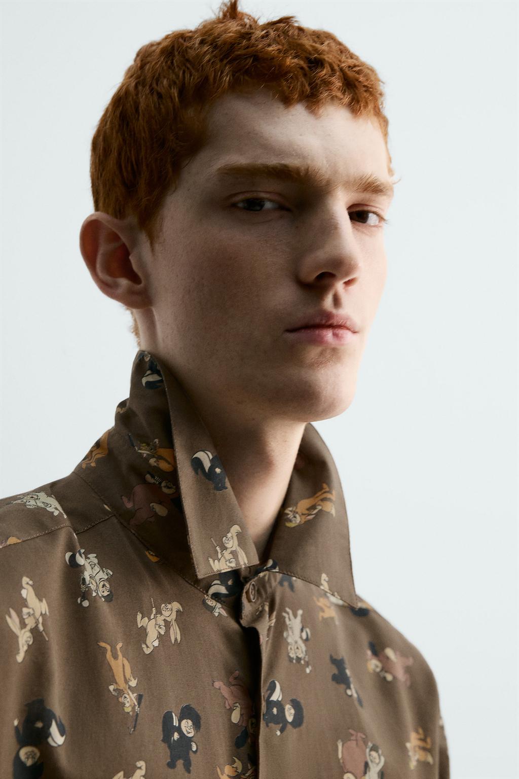 РУБАШКА С ПРИНТОМ LOST BOYS «ПИТЕР ПЭН» HARRY LAMBERT FOR ZARA X DISNEY