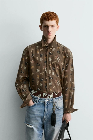 Рубашка с принтом LOST BOYS «питер пэн» HARRY LAMBERT FOR ZARA X DISNEY- Заказать в России