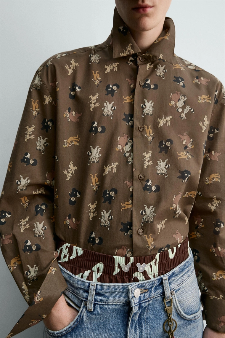 Рубашка питера пэна и потерянные мальчики харри ламберт для zara x disney