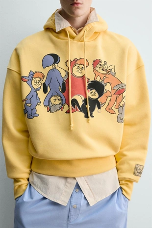 Худи с капюшоном, коллаборация HARRY LAMBERT FOR ZARA X DISNEY- Заказать в России