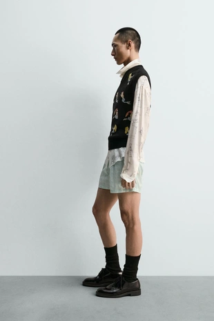 Трикотажный жилет с русалками питера пэна HARRY LAMBERT FOR ZARA X DISNEY- Заказать в России