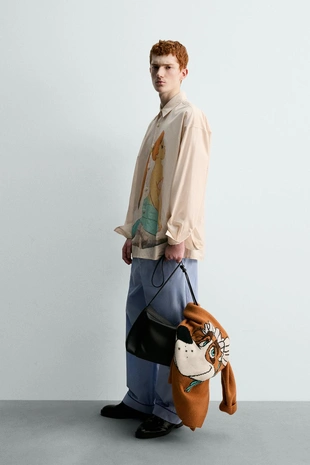 Рубашка с принтом русалки из питера пэна HARRY LAMBERT FOR ZARA X DISNEY- Заказать в России