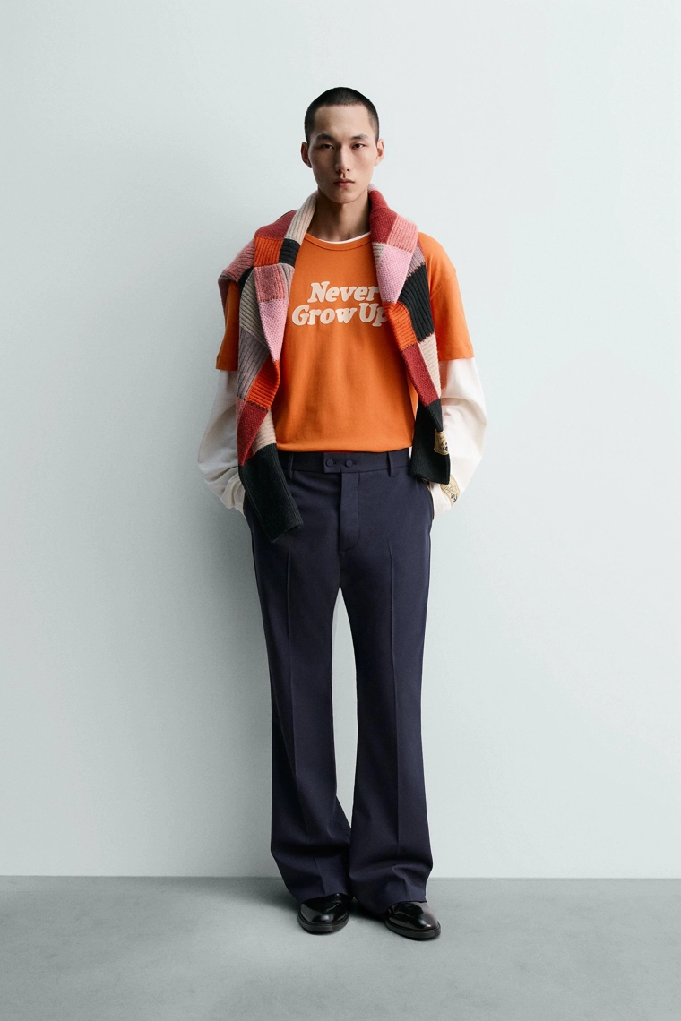 Футболка с принтом слогана harry lambert для zara x disney