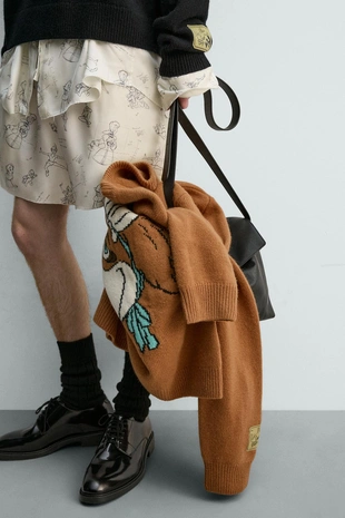 Шорты из шелка и вискозы с персонажами «питера пэна» — HARRY LAMBERT FOR ZARA- Заказать в России