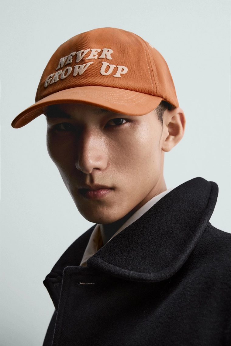 Кепка с текстовым принтом peter pan harry lambert для zara x disney